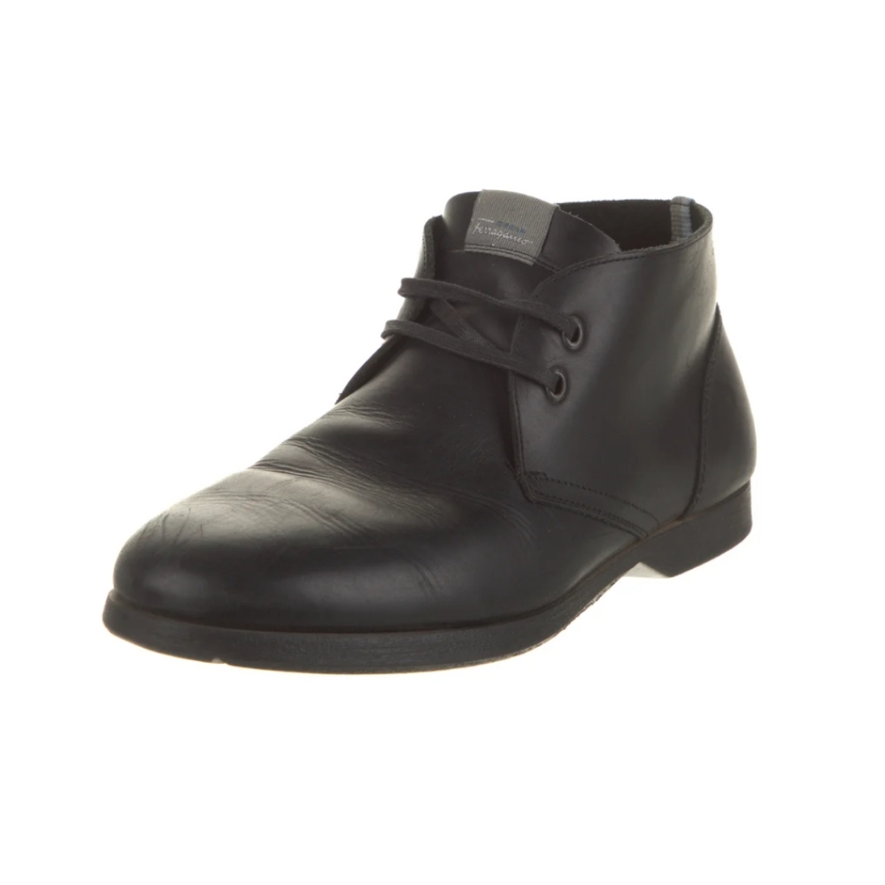 Salvatore Ferragamo World collection Leather Lace-Up Boots